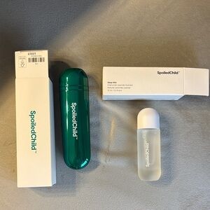 SpoiledChild Green and White Skincare Set